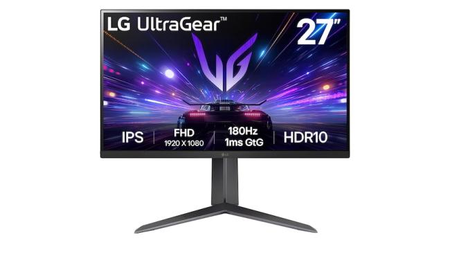 LG 27GS65F-B 27 Inch UltraGear Full HD IPS  | NVIDIA® G-SYNC® Compatible  180Hz, IPS 1ms (GtG), HDR10 - Gaming Monitor